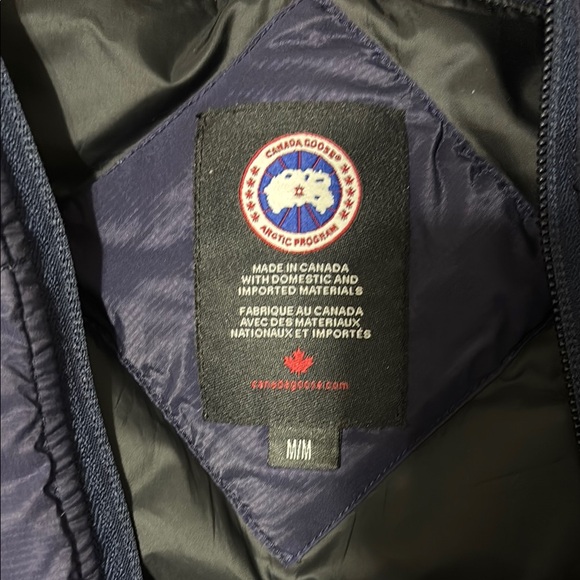 Canada Goose Blue Puffer Jacket Quilted Design - Picture 3 of 6